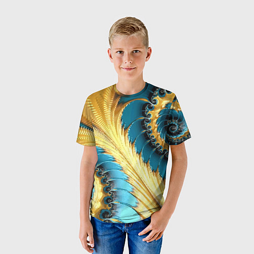 Детская футболка Двойная авангардная спираль Double avant-garde spi / 3D-принт – фото 3