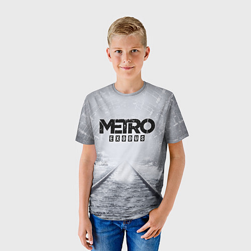 Детская футболка METRO ЛОГОТИП / 3D-принт – фото 3