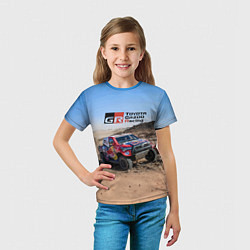 Футболка детская Toyota Gazoo Racing Rally Desert Competition Ралли, цвет: 3D-принт — фото 2