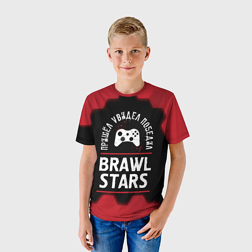 Детская футболка Brawl Stars Пришел, Увидел, Победил / 3D-принт – фото 3