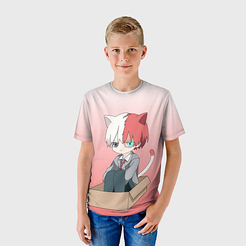 Детская футболка Шото котик / 3D-принт – фото 3