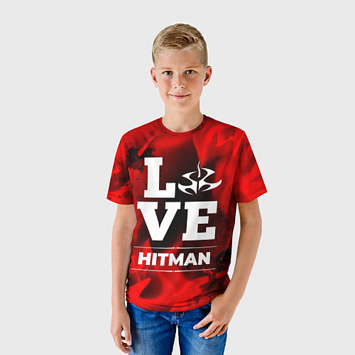 Детская футболка Hitman Love Классика / 3D-принт – фото 3