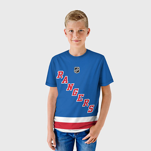 Детская футболка Артемий Панарин Rangers / 3D-принт – фото 3