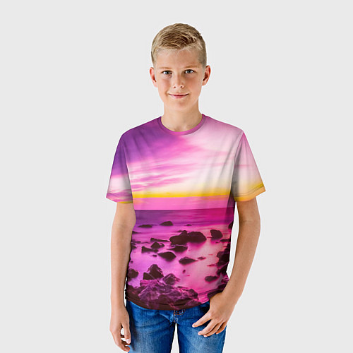 Детская футболка Just a sunset / 3D-принт – фото 3