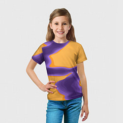 Футболка детская Фиолетовая река, цвет: 3D-принт — фото 2