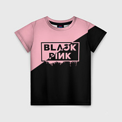 Футболка детская BLACKPINK BIG LOGO, цвет: 3D-принт