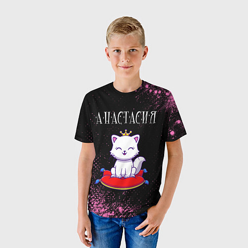 Детская футболка Анастасия КОШКА Арт / 3D-принт – фото 3