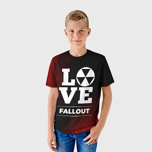 Детская футболка Fallout Love Классика / 3D-принт – фото 3