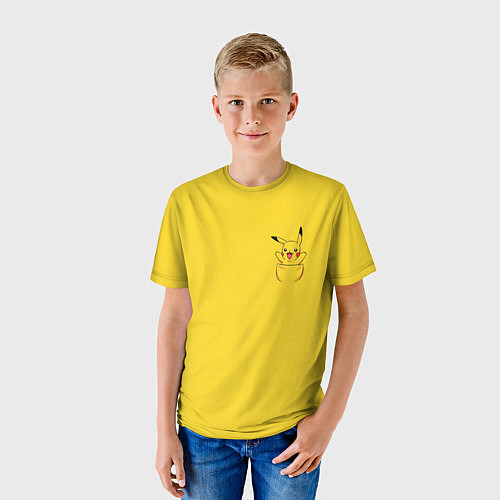 Детская футболка Покемон в кармане / 3D-принт – фото 3