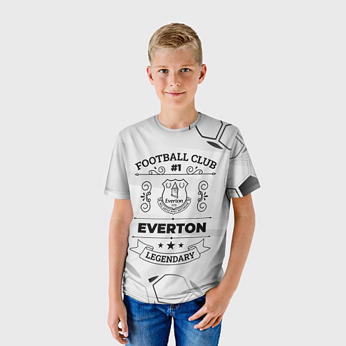 Детская футболка Everton Football Club Number 1 Legendary / 3D-принт – фото 3