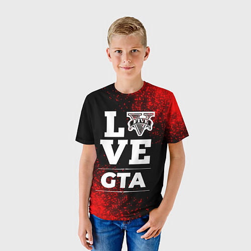 Детская футболка GTA Love Классика / 3D-принт – фото 3