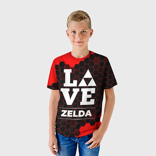 Детская футболка Zelda Love Классика / 3D-принт – фото 3