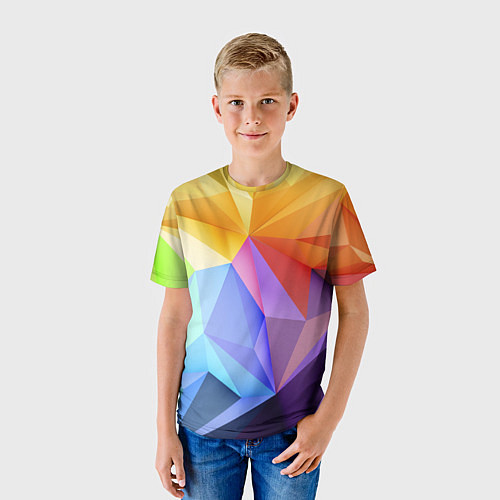 Детская футболка Зд радуга / 3D-принт – фото 3