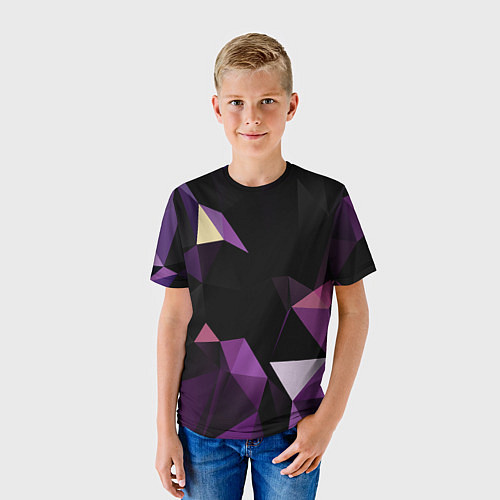Детская футболка Полигональная магия / 3D-принт – фото 3