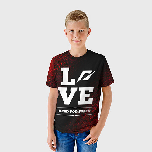 Детская футболка Need for Speed Love Классика / 3D-принт – фото 3