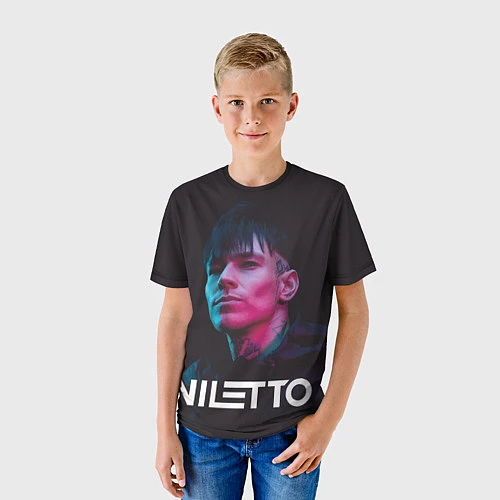 Детская футболка Нилетто - портрет / 3D-принт – фото 3