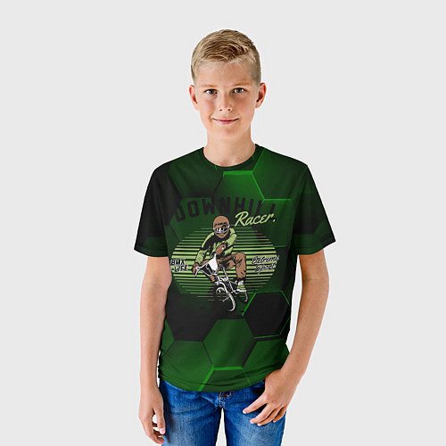 Детская футболка Велосипедист sport / 3D-принт – фото 3