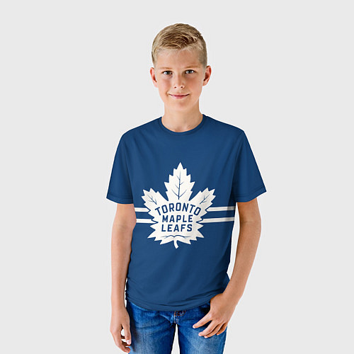 Детская футболка Торонто Мейпл Лифс Форма / 3D-принт – фото 3