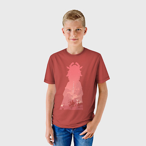Детская футболка Яэ Мико на прогулке / 3D-принт – фото 3