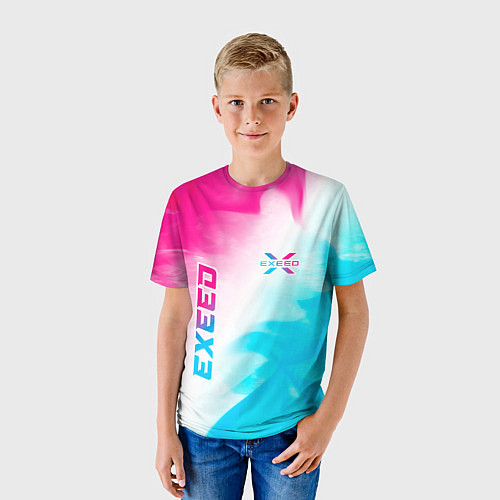 Детская футболка Exeed Neon Gradient / 3D-принт – фото 3