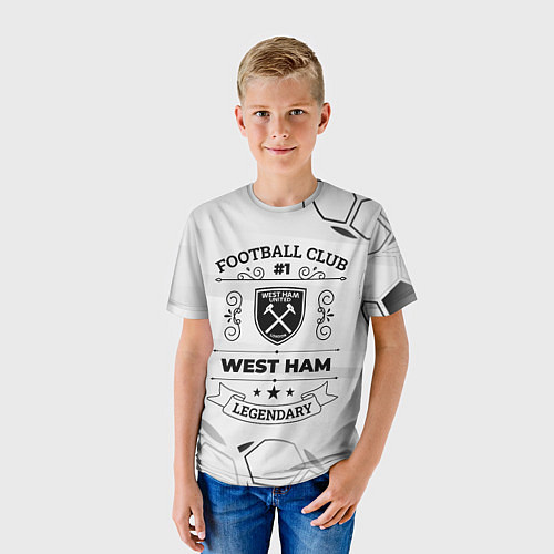 Детская футболка West Ham Football Club Number 1 Legendary / 3D-принт – фото 3