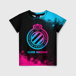 Футболка детская Club Brugge Neon Gradient, цвет: 3D-принт