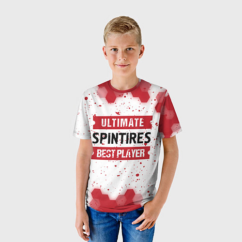 Детская футболка Spintires: красные таблички Best Player и Ultimate / 3D-принт – фото 3