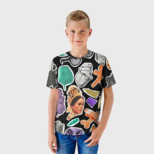 Детская футболка Underground pattern Fashion trend / 3D-принт – фото 3