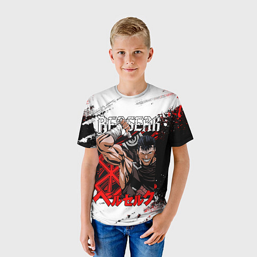 Детская футболка Генерал Гатс - BERSERK - БЕРСЕРК / 3D-принт – фото 3