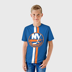 Футболка детская Нью-Йорк Айлендерс Форма, цвет: 3D-принт — фото 2