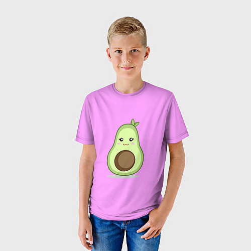 Детская футболка Авокадо милашка / 3D-принт – фото 3