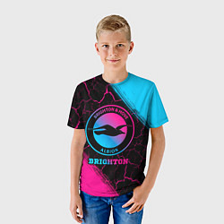 Футболка детская Brighton Neon Gradient, цвет: 3D-принт — фото 2