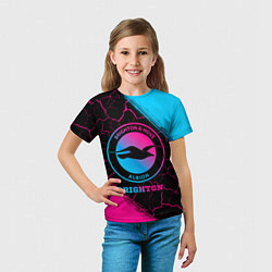 Футболка детская Brighton Neon Gradient, цвет: 3D-принт — фото 2