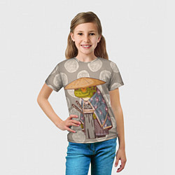 Футболка детская Самурай-лягушка воин, цвет: 3D-принт — фото 2