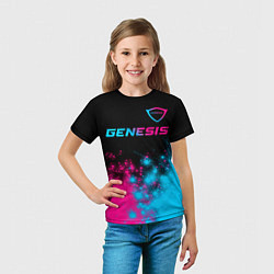 Футболка детская Genesis Neon Gradient, цвет: 3D-принт — фото 2