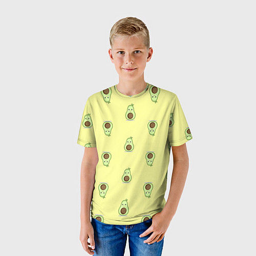 Детская футболка Авокадики паттерн / 3D-принт – фото 3