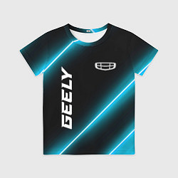 Футболка детская Geely Неоновые Лампы, цвет: 3D-принт