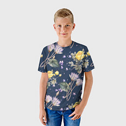 Футболка детская Цветы Летняя Мечта, цвет: 3D-принт — фото 2