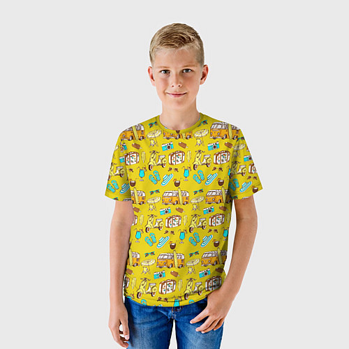Детская футболка CAMPING TRAVEL / 3D-принт – фото 3