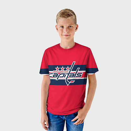Детская футболка Вашингтон Кэпиталз форма / 3D-принт – фото 3