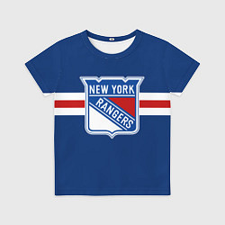 Футболка детская Нью-Йорк Рейнджерс форма, цвет: 3D-принт