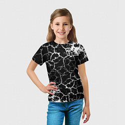 Футболка детская Белая Лава, цвет: 3D-принт — фото 2