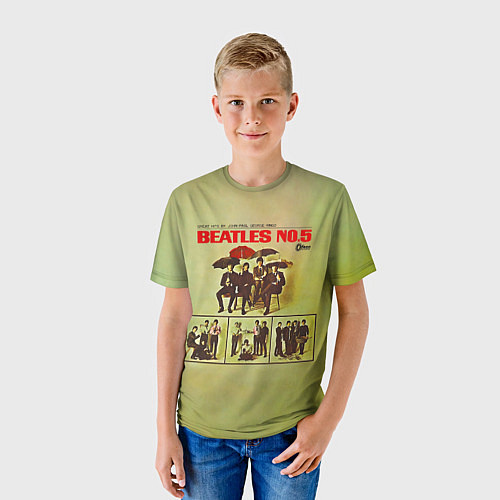 Детская футболка Beatles N0 5 / 3D-принт – фото 3