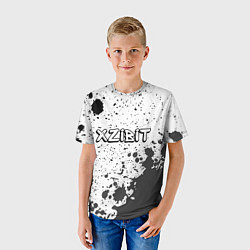 Футболка детская Рэпер Xzibit в стиле граффити, цвет: 3D-принт — фото 2