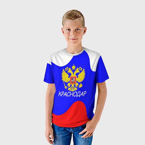 Детская футболка Краснодар - ГЕРБ / 3D-принт – фото 3