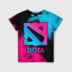 Футболка детская Dota Neon Gradient, цвет: 3D-принт