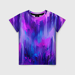 Футболка детская Purple splashes, цвет: 3D-принт