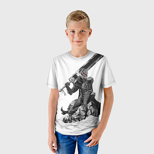 Детская футболка Берсерк Черный мечник / 3D-принт – фото 3