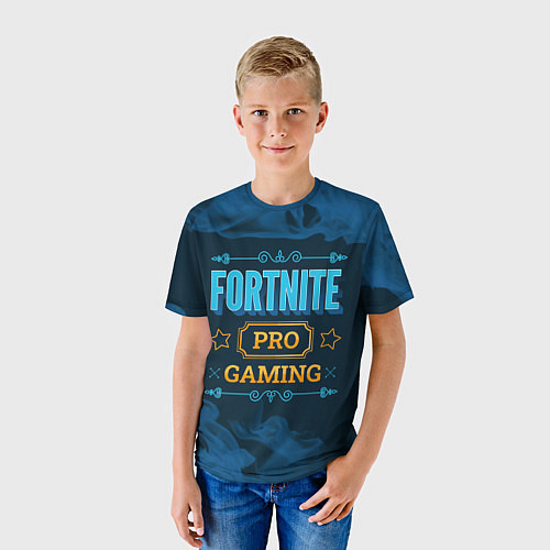 Детская футболка Игра Fortnite: PRO Gaming / 3D-принт – фото 3
