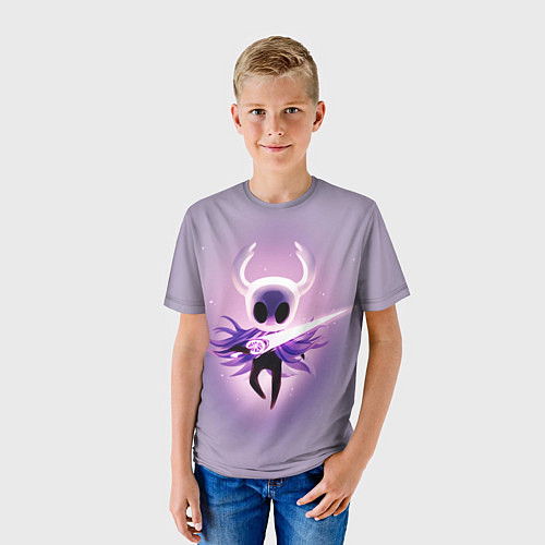 Детская футболка Hollow Knight рыцарь неон / 3D-принт – фото 3